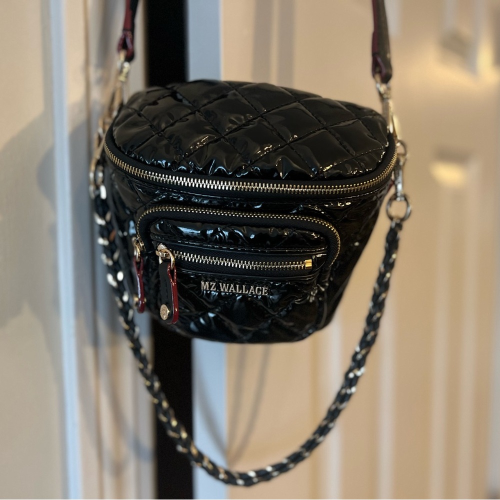 MZ Wallace Black Quilted Crossbody Bag